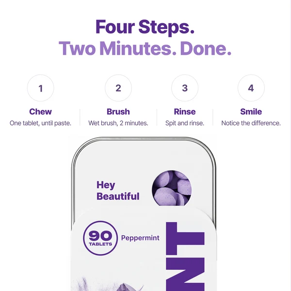 Purple Toothpaste Tablets